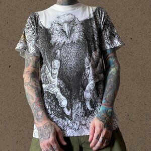 Vintage Harley Davidson t shirt Salt Lake Utah single stitch aop 3D men’s L